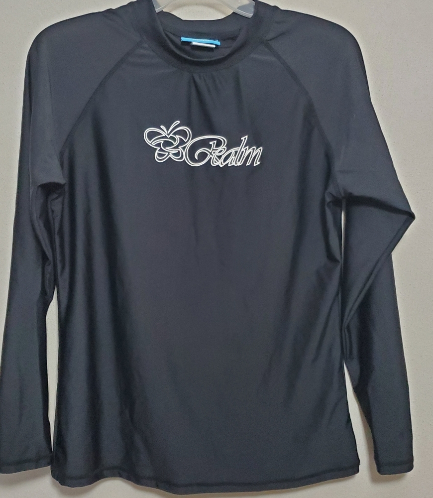 The Realm swim wear top black longsleeve sz XL